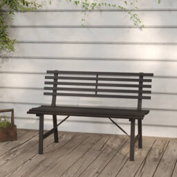 Mako Powder Coated Steel Outdoor Bench