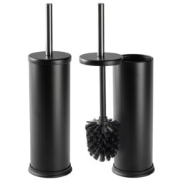 Harbour Housewares - Round Toilet Brushes with Holder