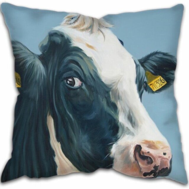 Keiran Faux Leather Cushion with Filling