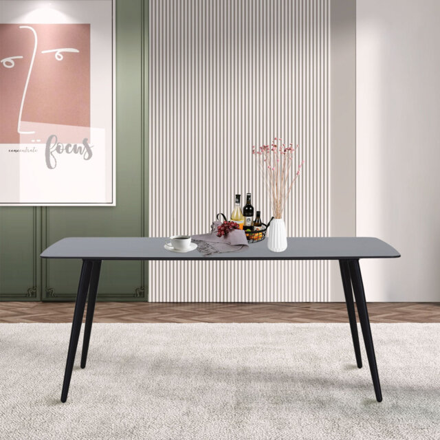 Metal Base Dining Table