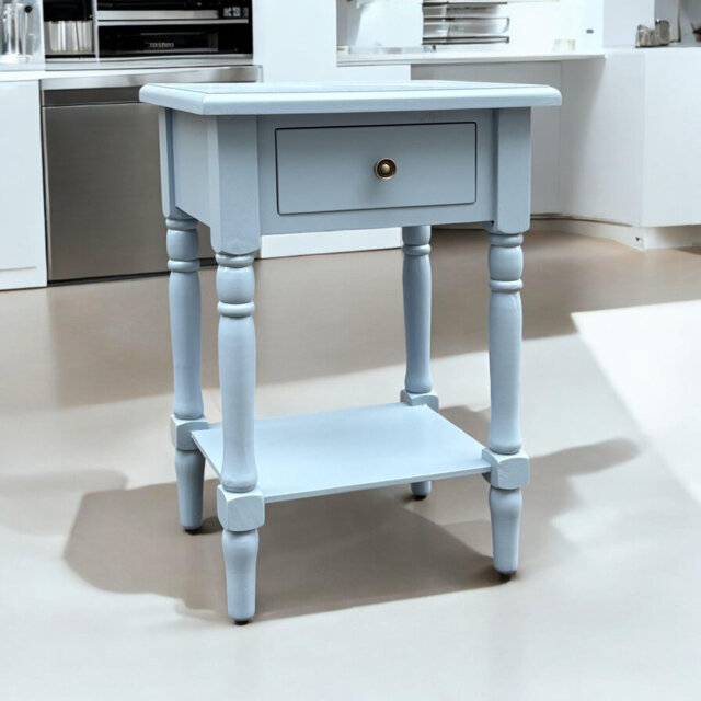 Coulmann 45cm Nightstand Bedside Table – Elegant Painted Finish with Drawer Storage for Bedroom Furniture