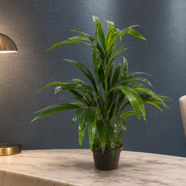 Large Artificial Foliage Plant Pot Bamboo Realistic Faux Plants 65cm.