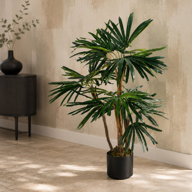 100cm Faux Palm Tree in Pot Liner
