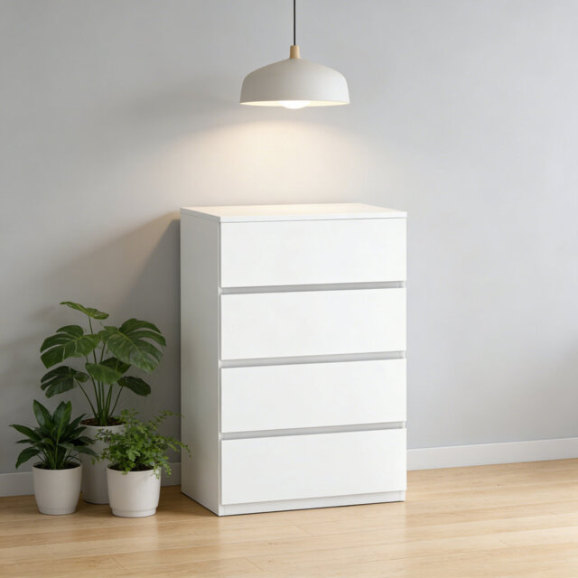 Chest of Drawers, 4-Drawer Storage Cabinets