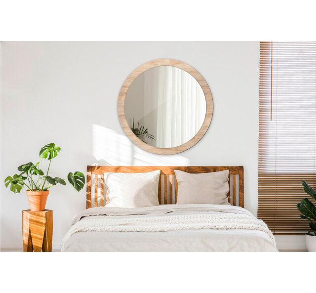 Huldar Glass Flat Wall Mirror