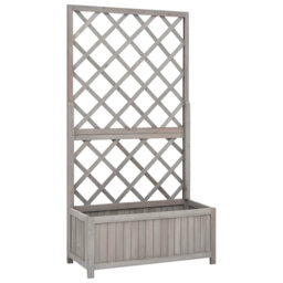 Brandermill Garden Trellis Planter 70x30x135 cm Solid Firwood