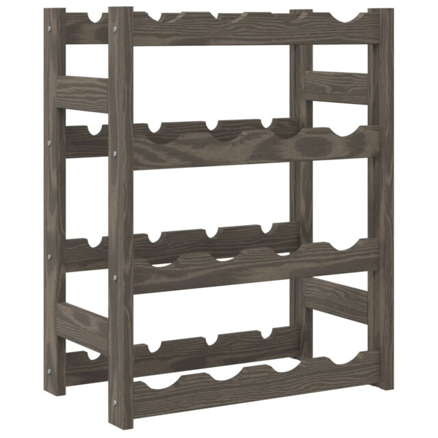 16 Bottle Solid Wood Tabletop Wine Bottle Rack in