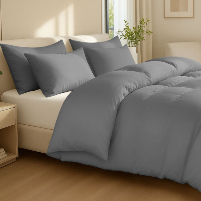 Lazzaro 400 Thread Count 100% Egyptian Cotton Super King Duvet Cover Set Luxury Cotton Hotel Quality Bedding Set With Zipper Closure