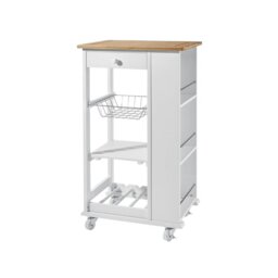 Chiu Solid Wood Top Kitchen Cart