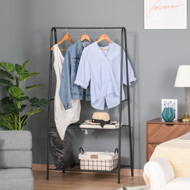 Bothwell 77cm Industrial Pipe Clothing Rack