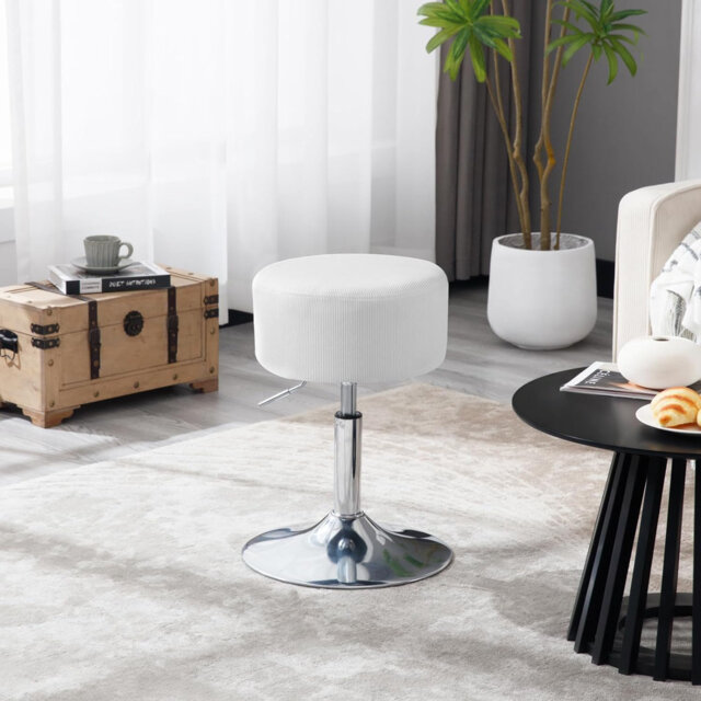 Bausch Swivel Upholstered Adjustable Height Bar Stool