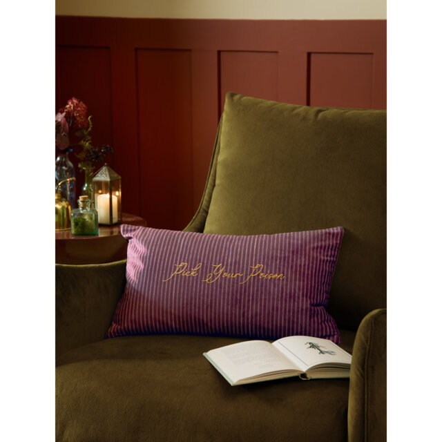 Pick Your Poison Velvet Halloween Cushion Cover