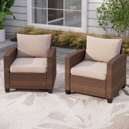 Premium All-Weather Wicker Outdoor Lounge Chair