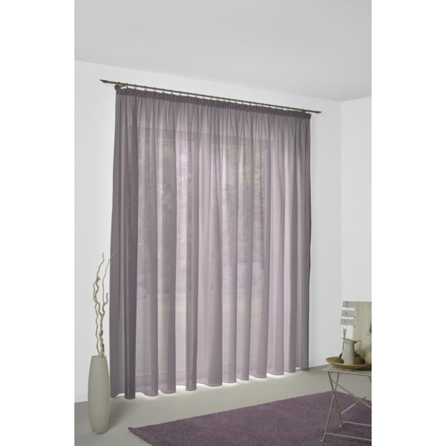 Sunday 82% Polyester And 18% Cotton Semi Sheer Curtain Single Panel