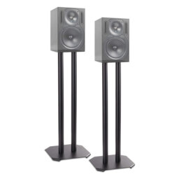 60cm Fixed Height Speaker Stand Two Floor Speaker Stand For Bluetooth Speakers Loud Speaker Pair, Mount For Hifi Speakers With Stand
