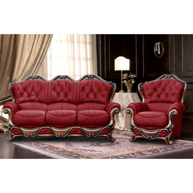 Dodgson 2 - Piece Faux Leather Living Room Set