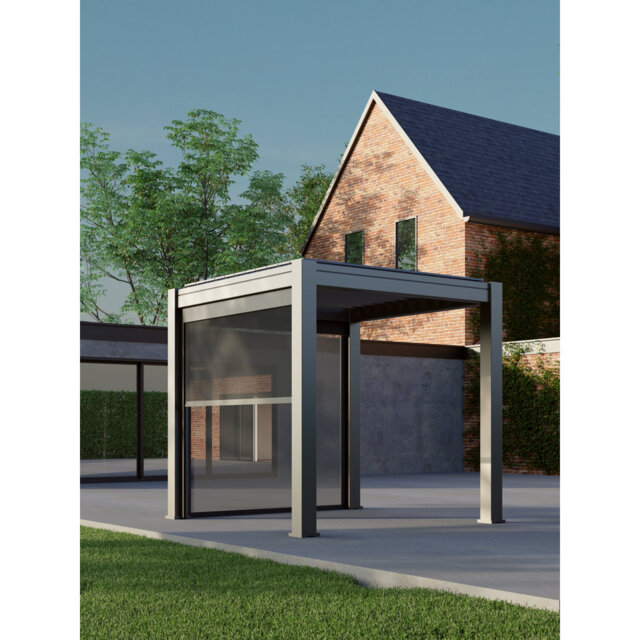 Saturn 2.5m x 2.5m Aluminium Anthracite Grey Pergola Only