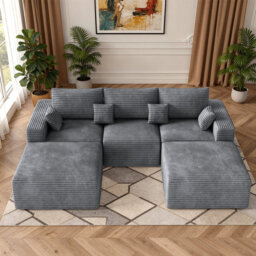 3 Seater Fabric Corner Sofa