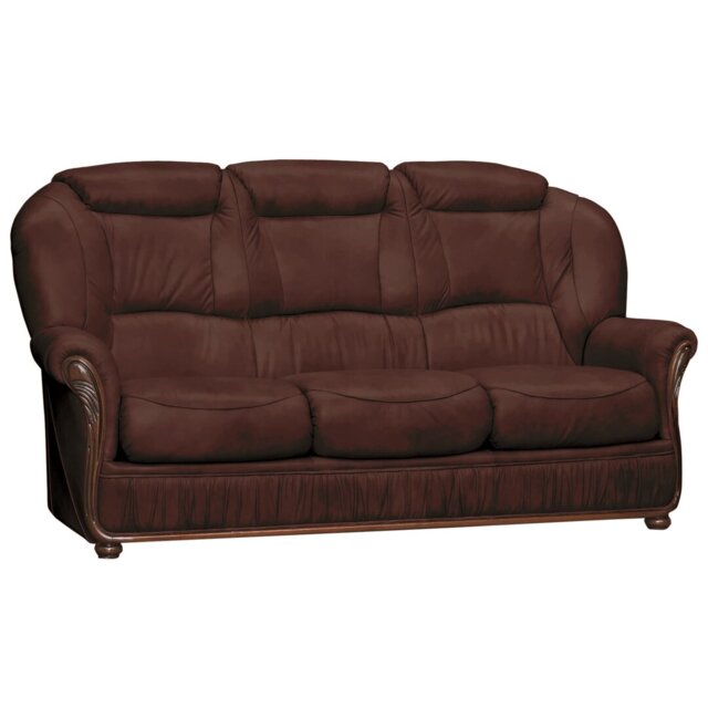 Kirwin 3 Seater Faux Leather Sofa