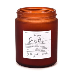 Wild Rose, Jasmine & White Amber Scented Jar Candle