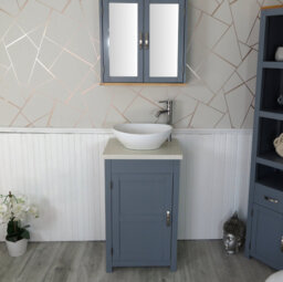 Scully 515mm Single Bathroom Vanity with Vessel Ceramic Basin