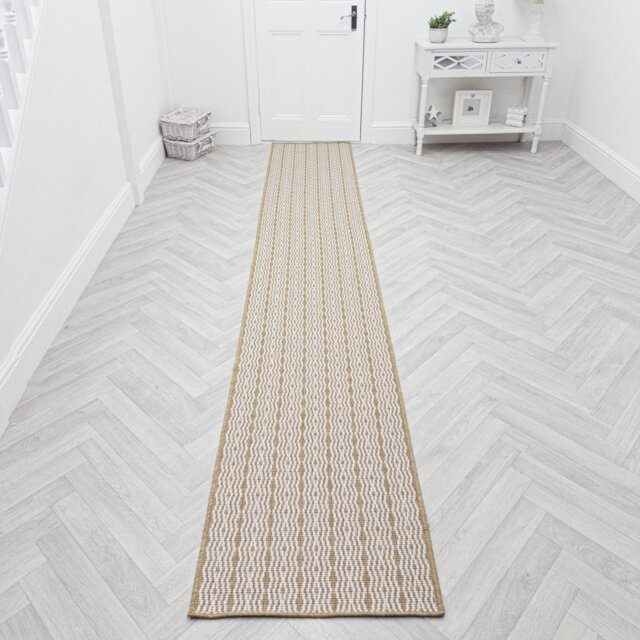 Cable Brown Indoor/Outdoor Hallway Runner Rug – Durable, Reversible & Hardwearing Carpet for Home or Garden