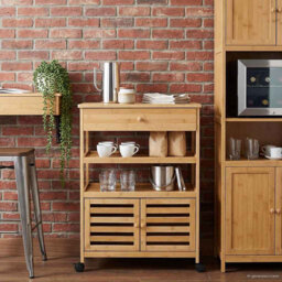 Bamboo Bar Cart