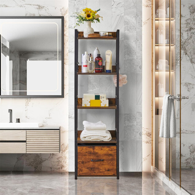 136cm H x 39cm W Metal Standard Bookcase
