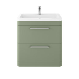 Solar 800mm Single Bathroom Vanity with Integrated Vitreous China Basin