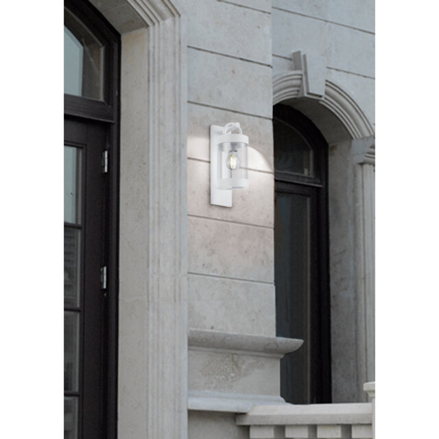 Gadmann White Outdoor Wall Lantern