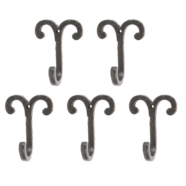 Hammer & Tongs - Wire Coat Hook - W70mm x H90mm - Black
