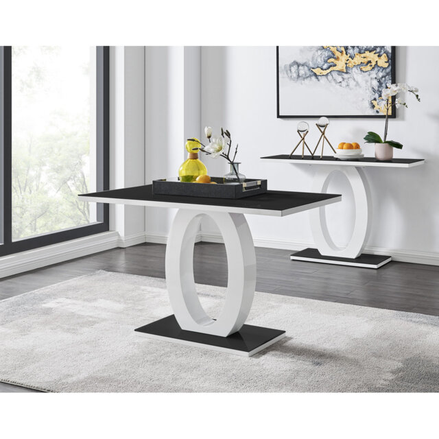 Scottsmoor Halo Rectangular Dining Table High Gloss - Modern Statement Design