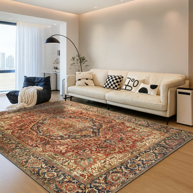 Vintage Oriental Area Rug â Living Room Large Rug for Cozy and Stylish Spaces