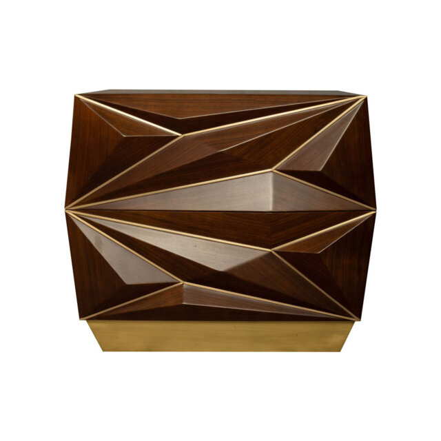 Aluesi 68cm W Solid Wood Bedside Table