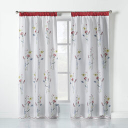 Stamper Semi Sheer Curtain Pair