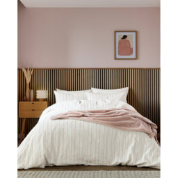 Waffle Stripe Duvet Cover Set