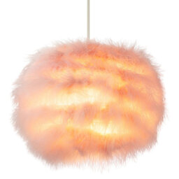 Modern and Distinctive Small Real Feather Decorated Pendant Light Shade