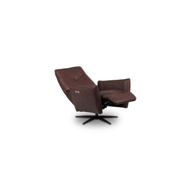 Luxor Genuine Leather Swivel Electric Recliner