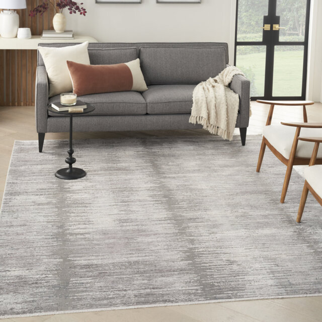 Zielke Abstract GreyIvory Area Rug