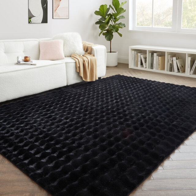 Bubble Design Luxury Area Rugs Soft Decorative Plush Rug for Living Room Bedroom