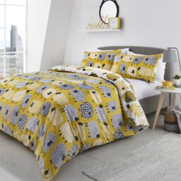 Dotty Sheep 130 TC Reversible Modern & Contemporary Duvet Cover Set