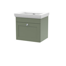 Classique 531mm Wall Mounted Single Bathroom Vanity with Vitreous China Vanity Top