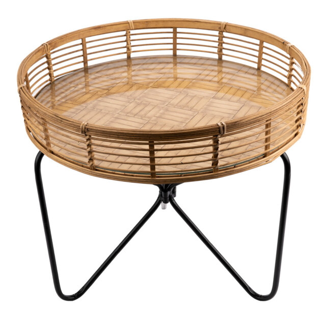 Warnick Glass Top End Table