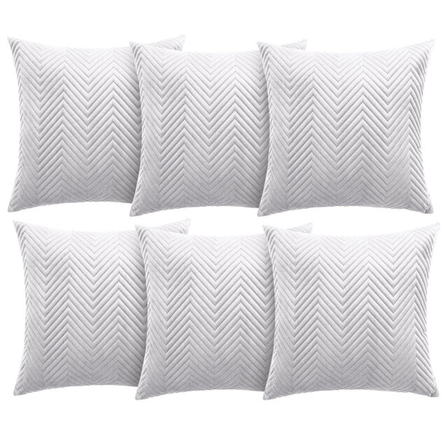 Aspire Homeware Embossed Square Velvet Cushion Cover