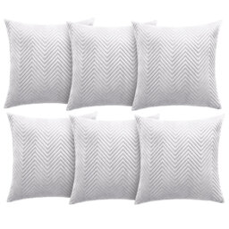 Aspire Homeware Embossed Square Velvet Cushion Cover
