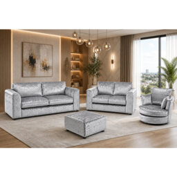 4 Piece Velvet Standard Living Room Set