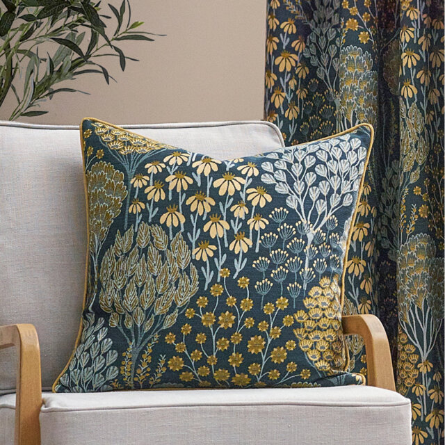 Amalee Floral Square Throw Cushion