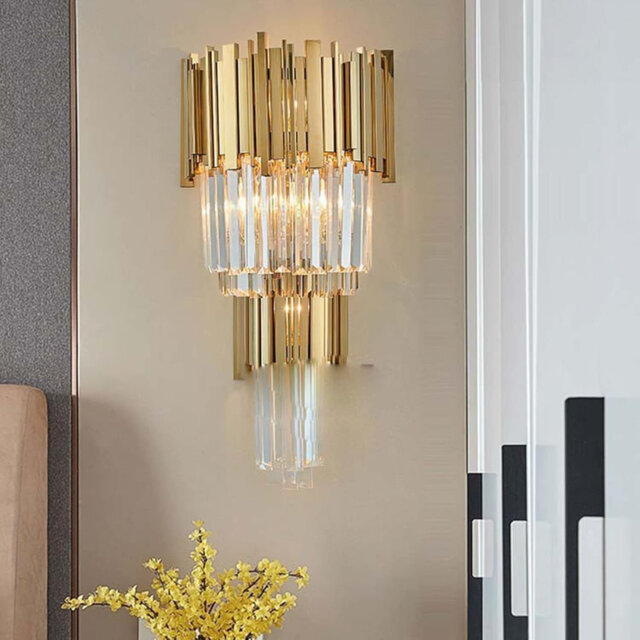 Wall Sconce Indoor Gold Modern Light Dining Living Room Luxury Wall Lighting
