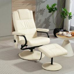 77cm Wide Swivel Standard Recliner with Massager