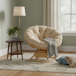 Aniylah Upholstered Swivel Accent Chair